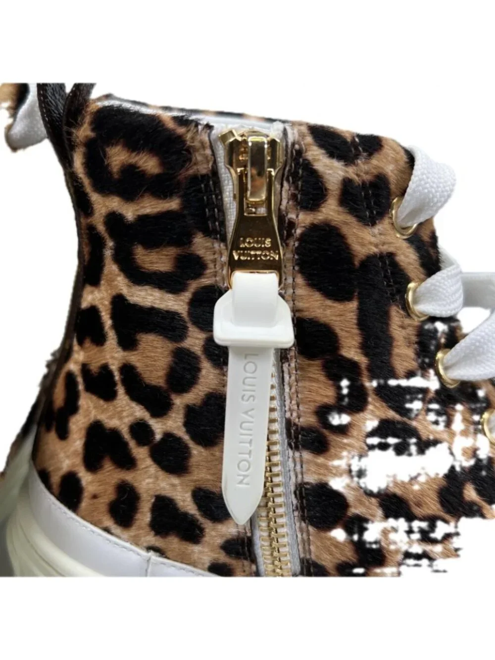 Louis Vuitton sneakers heavily